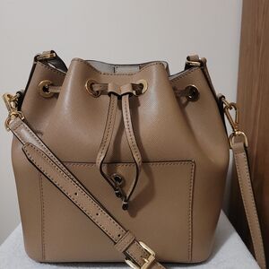 Michael Kors Tan Drawstring Bucket Bag - Women